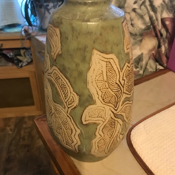 Tenmoku Malaysian pottery vase 9.5” beautiful numbered - Picture 5 of 10